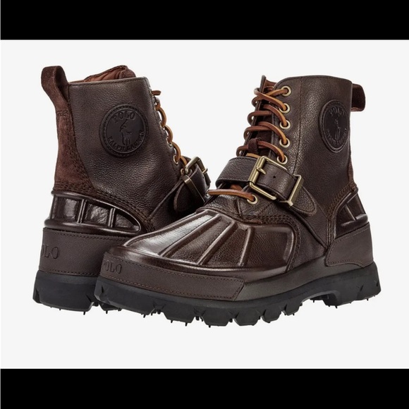 Polo by Ralph Lauren Brown Leather Boots - Picture 1 of 6